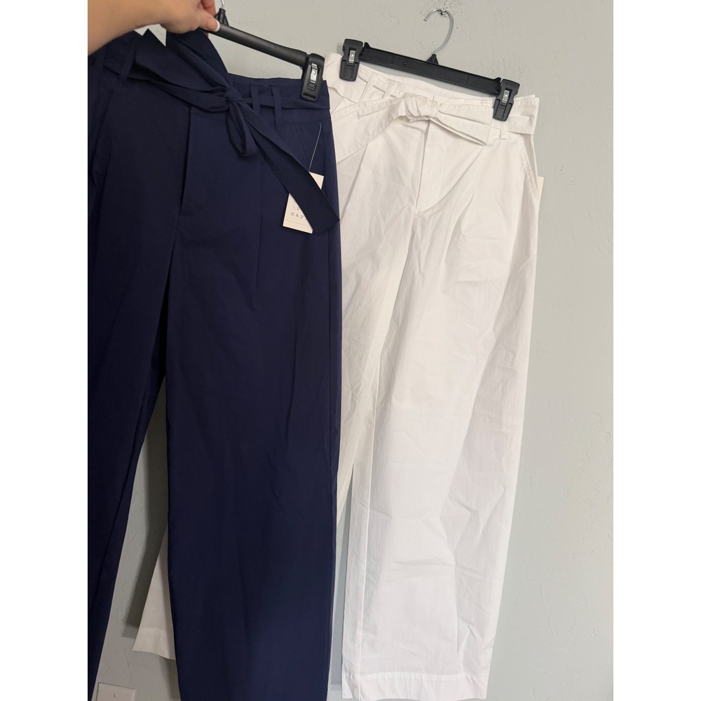 a new day High-Waist Wide Leg Pants in Navy and White